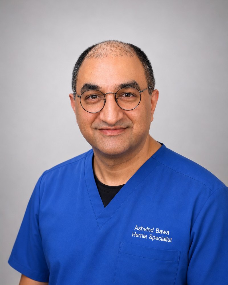 Dr. Ashvind Bawa, MS FACS — Founder of The Hernia Institute™ and Director of Surgical Services, Bawa Hospital, Ludhiana