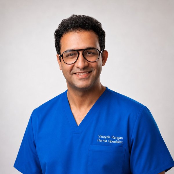 Dr. Vinayak S Rengan, paediatric hernia surgeon at The Hernia Institute™, Ludhiana
